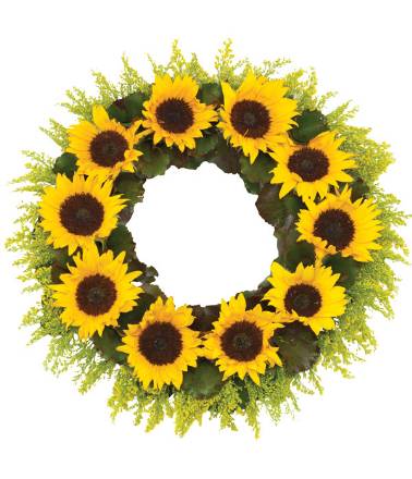 WR14 SUNFLOWER WREATH