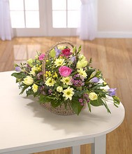 Spring Beauty Basket arrangement
