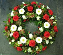 Red, White and Berried Wreath
