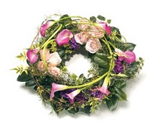 WR4 Rose and Calla Lily Wreath